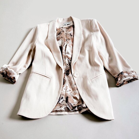 NWT Black Swan Daniella Blazer Jacket, Linen, size M - Picture 2 of 16